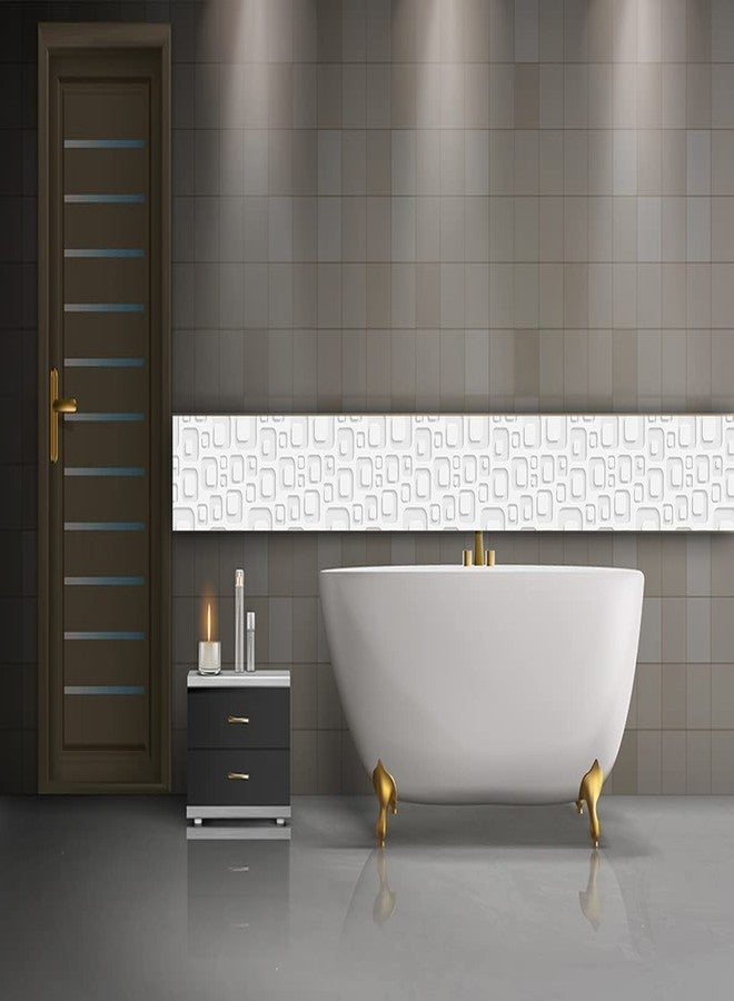 DECOR PRODUCTION Wall Tile Stickers for Living Room Bedroom Kitchen Stylish Walls | Home and Office Decor (Self Adhesive Vinyl, Size-6x48 inch Each Tile i.e 3 Strips of 6x48 inch)_51 - Image 2